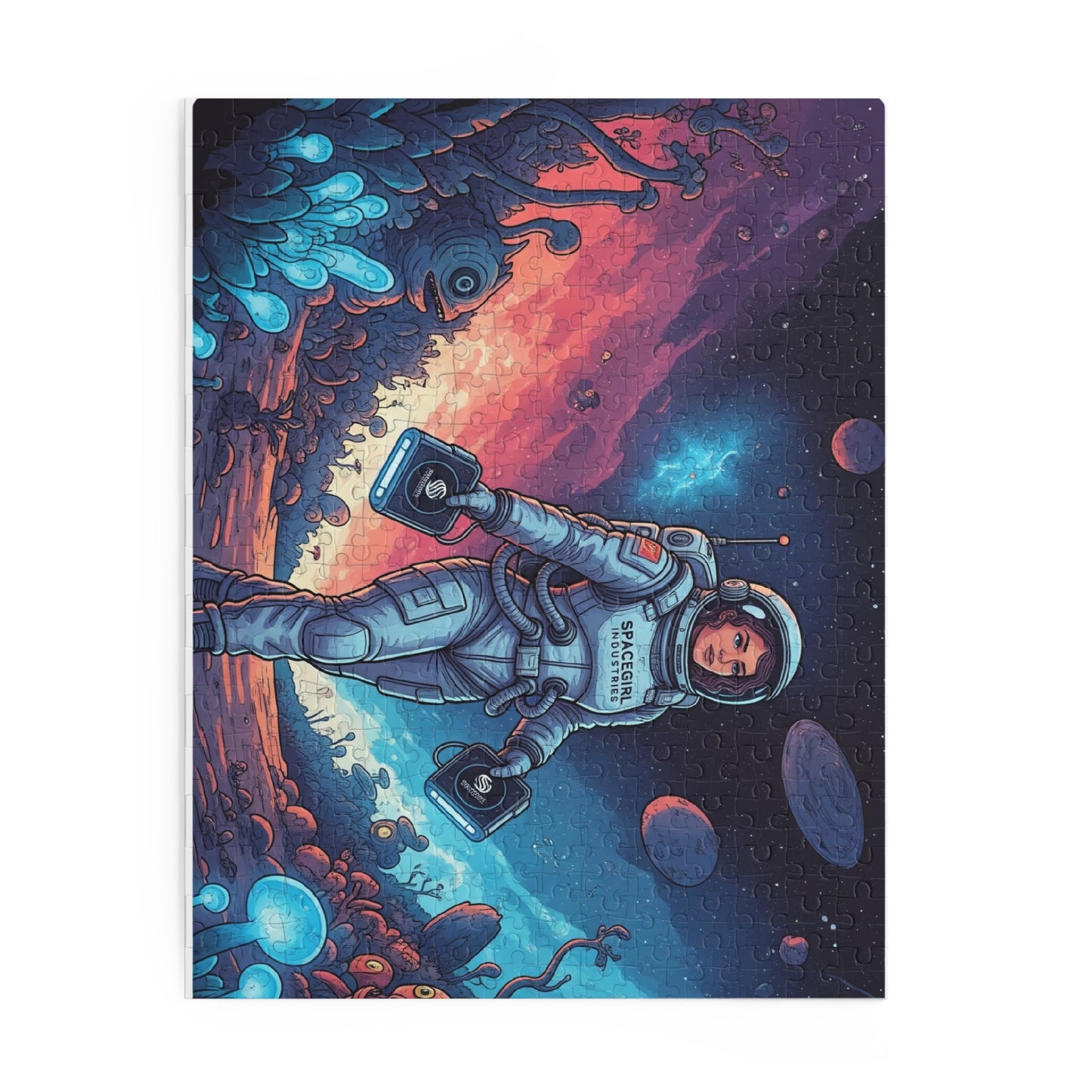 Cosmic Adventure Puzzle - 120, 252, 500-Piece | Outer Space Decor, Gift for Astronaut Lovers, Family Game Night, Educational Fun, Kids Toys