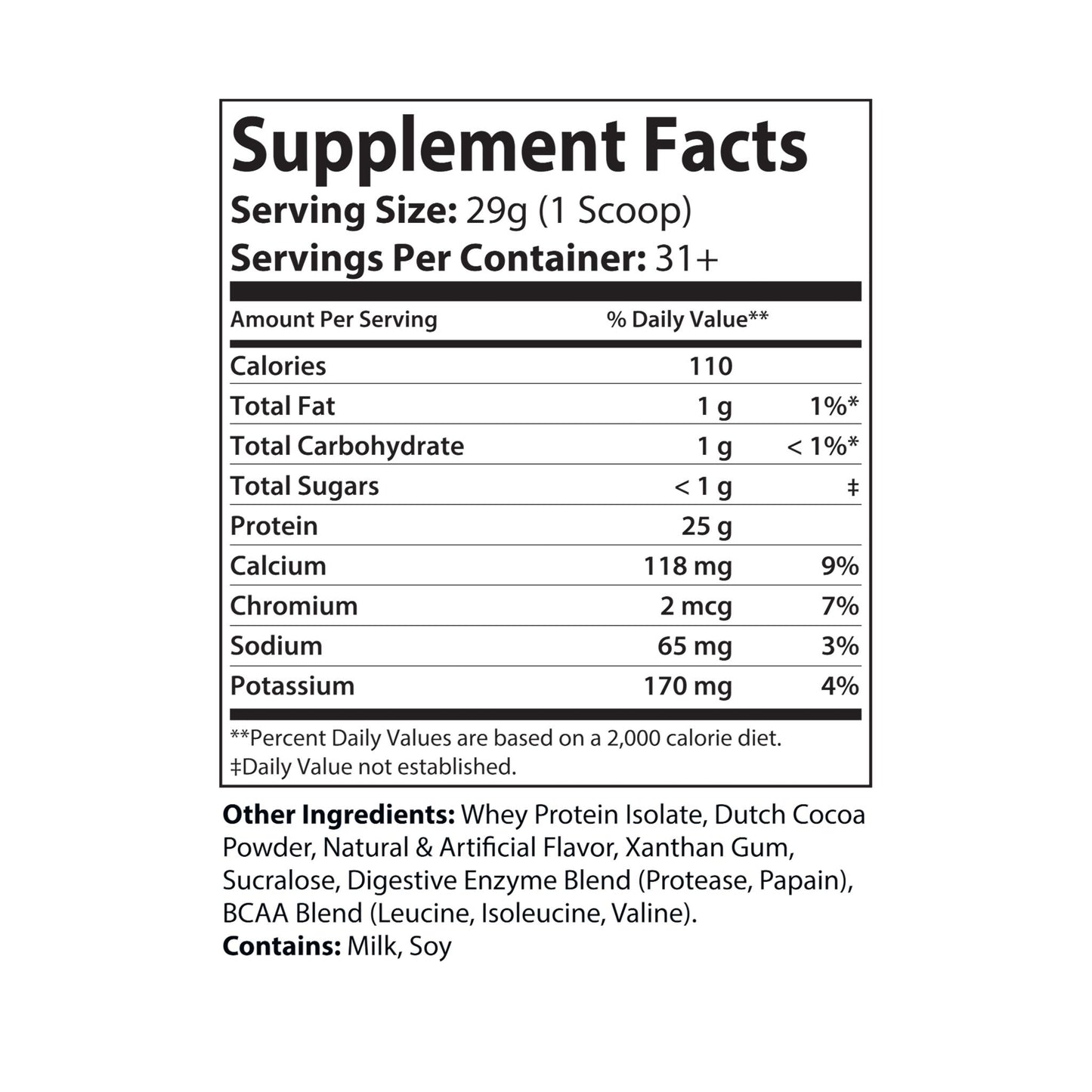 Whey Isolate Protein a post-workout Supplement (2lbs/31+ servings)