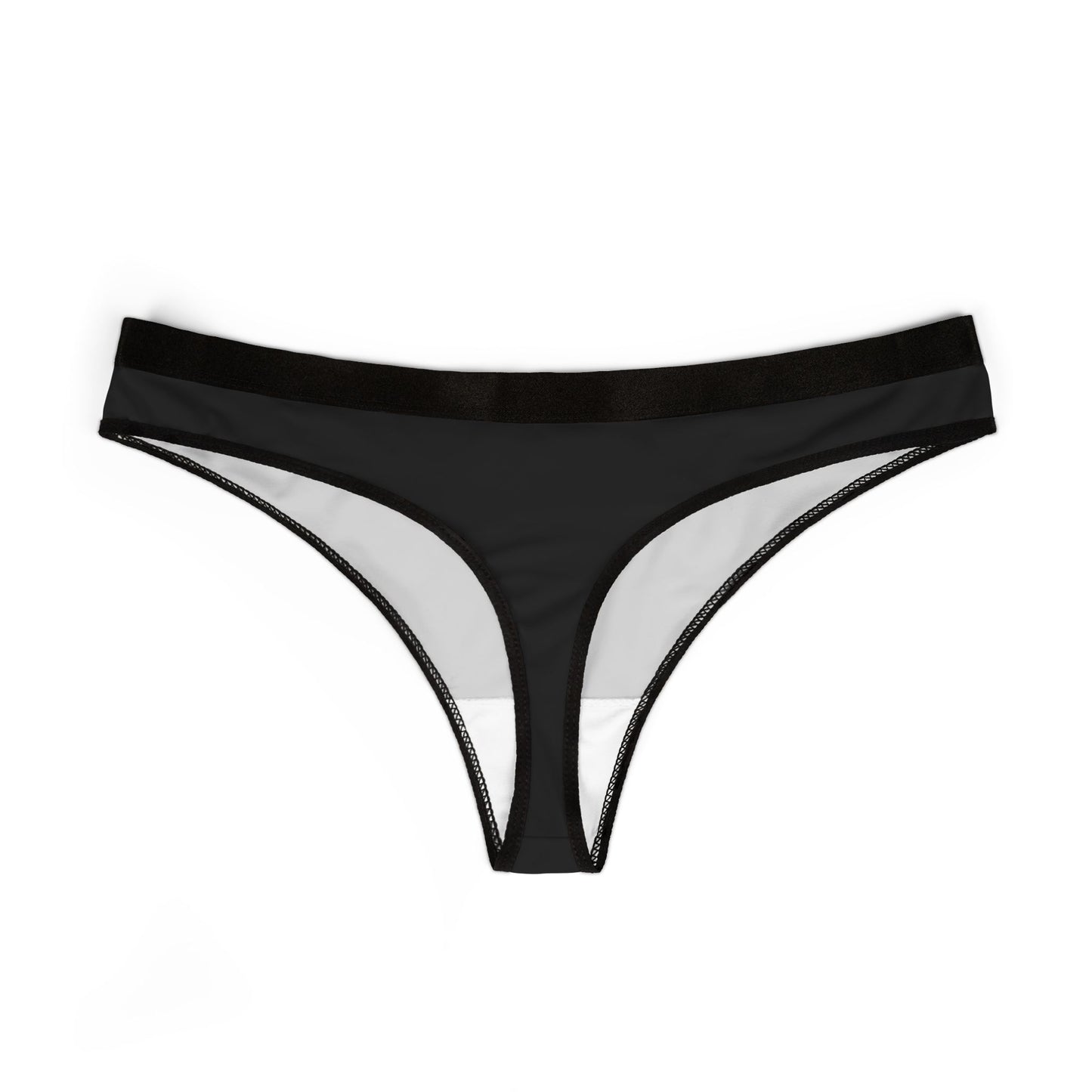 Everyday Black Women's Thong-  Comfortable Underwear, Everyday Essentials, Lingerie Gift, Fashionable Intimates