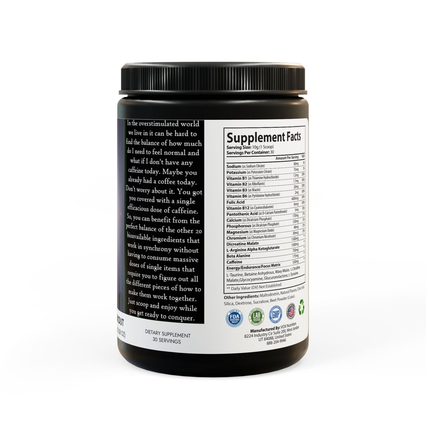 Pre-Workout Supplement, Watermelon (300g, 10.58oz)