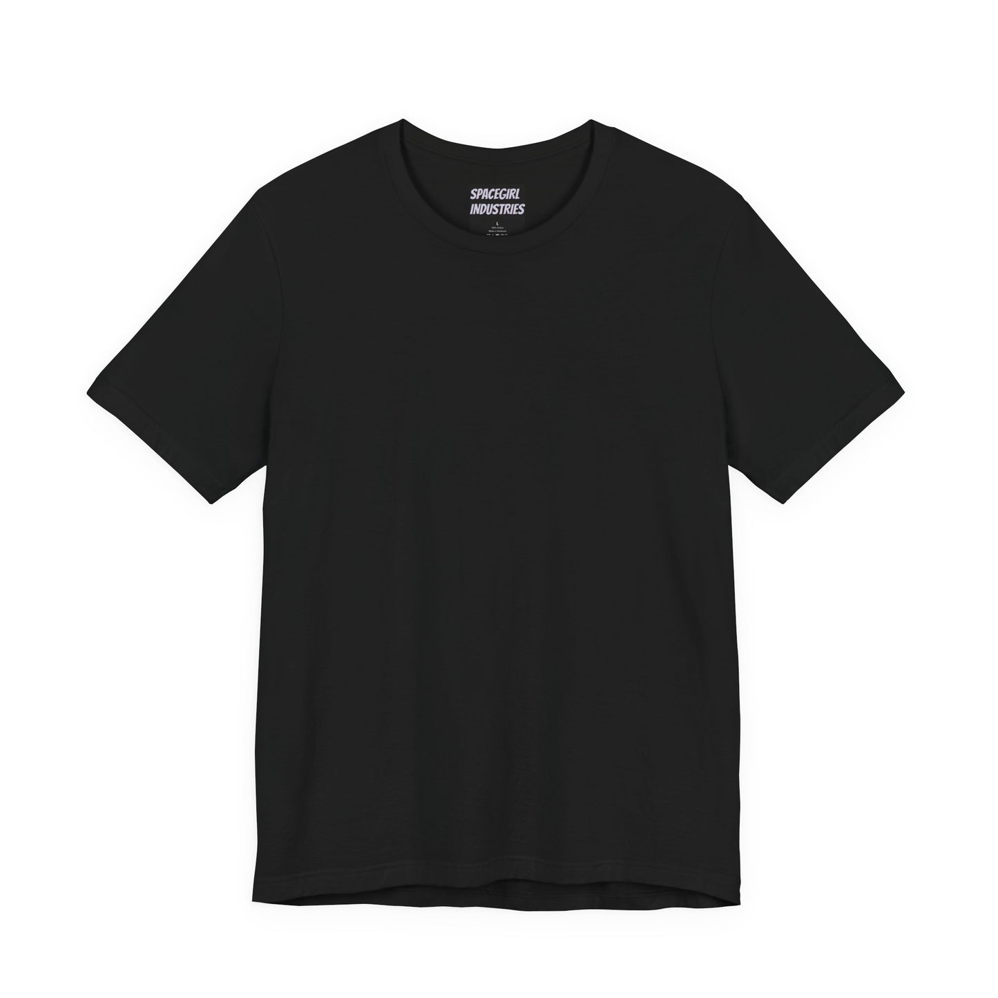 Everyday Black Unisex Jersey Short Sleeve Tee with Custom Design, Comfortable Casual Wear, Gift for Friends, Birthday Party Apparel, Everyday Basics