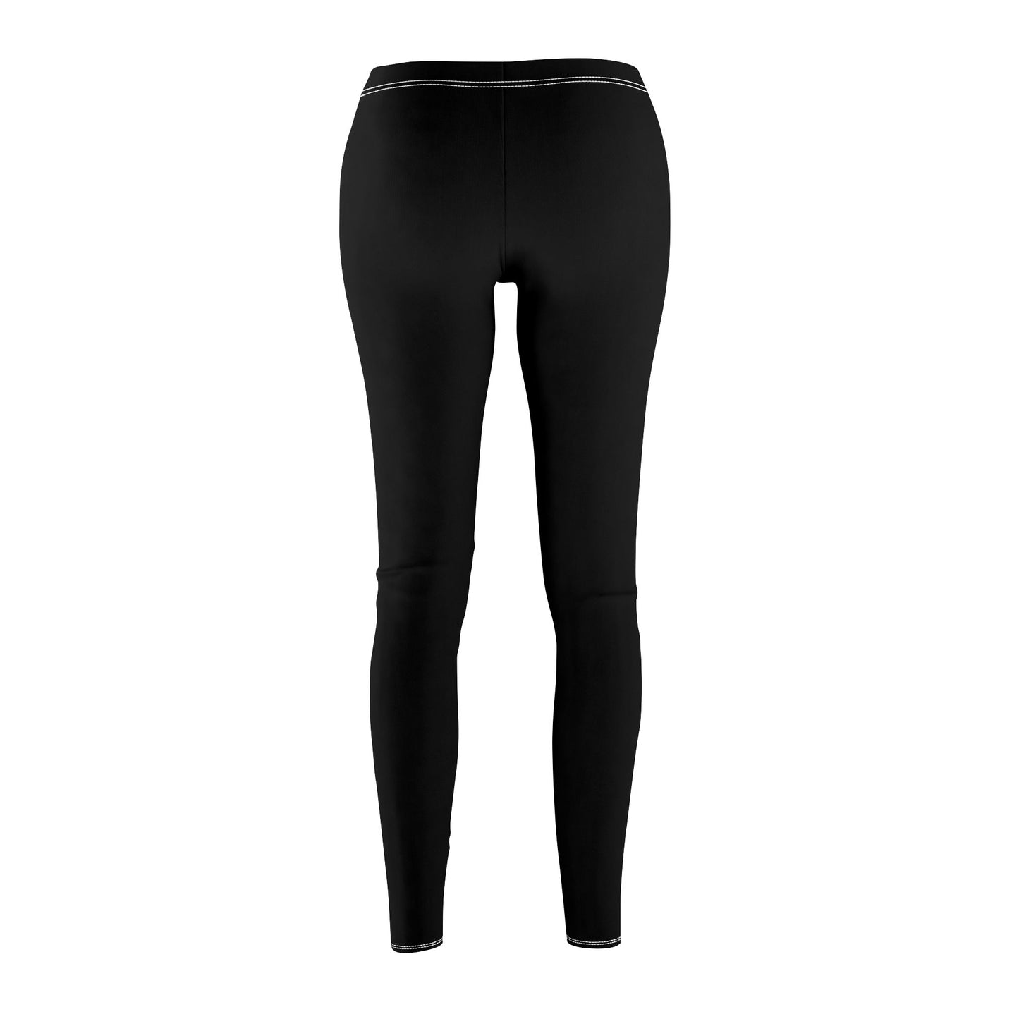 Everyday Black Women's Casual AOP Leggings - Everyday Wear, Yoga, Fitness, Lounge, Gift for Her