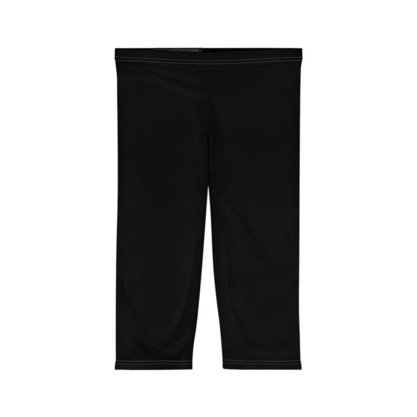 Everyday Black Women’s Capri Leggings - Comfort and Trendy Style, Perfect for Yoga, Running, Casual Wear, Holidays, Workouts