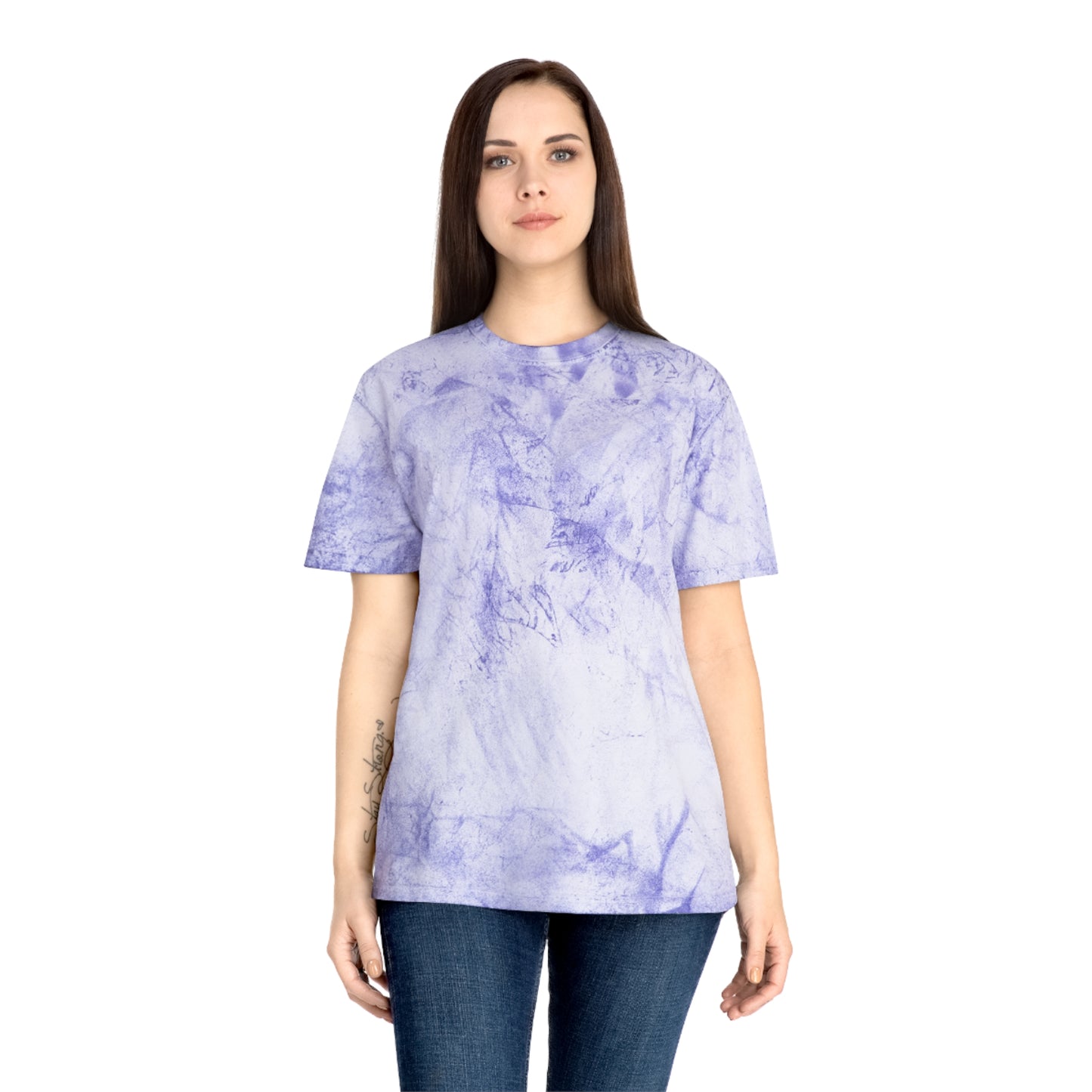 Vibrant Unisex T-Shirt - Spacegirl Industries, Colorful Tie-Dye Tee, Casual Summer Style, Birthday Gift, Unique Graphic Tee