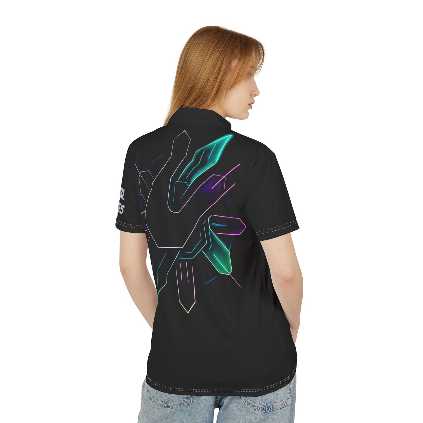 Space Innovator Unisex Polo Shirt, Stylish Casual Wear, Perfect for Space Enthusiasts, Birthday Gift, Everyday Comfort, AOP Design
