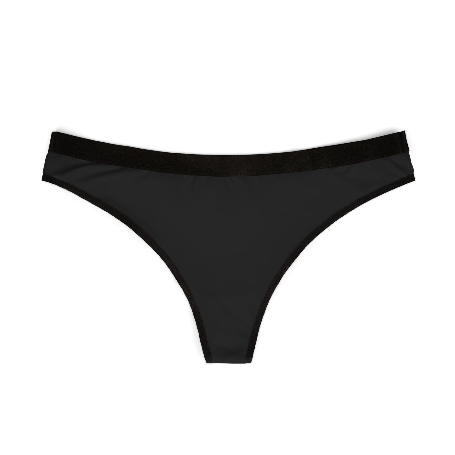 Everyday Black Women's Thong-  Comfortable Underwear, Everyday Essentials, Lingerie Gift, Fashionable Intimates
