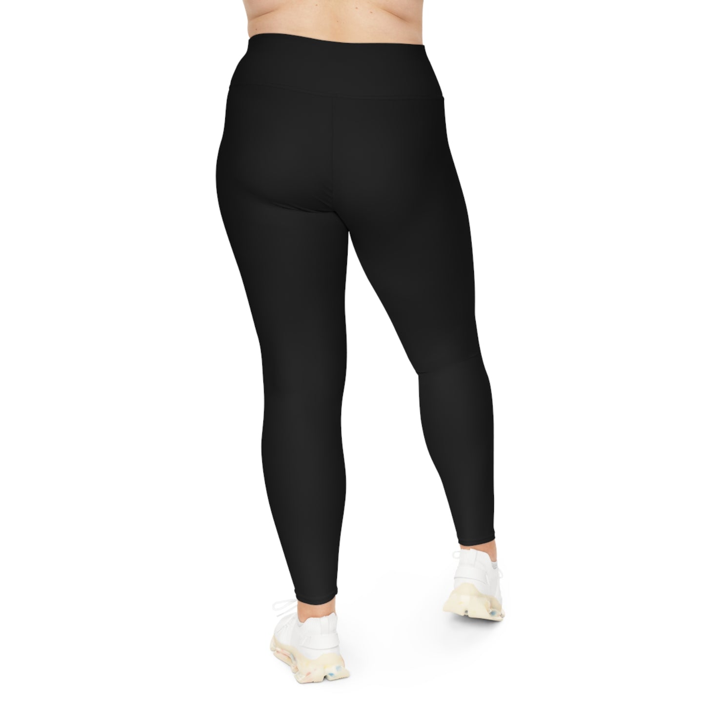 Everyday Black Plus Size Leggings, Comfort-fit Activewear  - Trendy Yoga Pants, Everyday Leggings, Plus Size Athleisure Wear