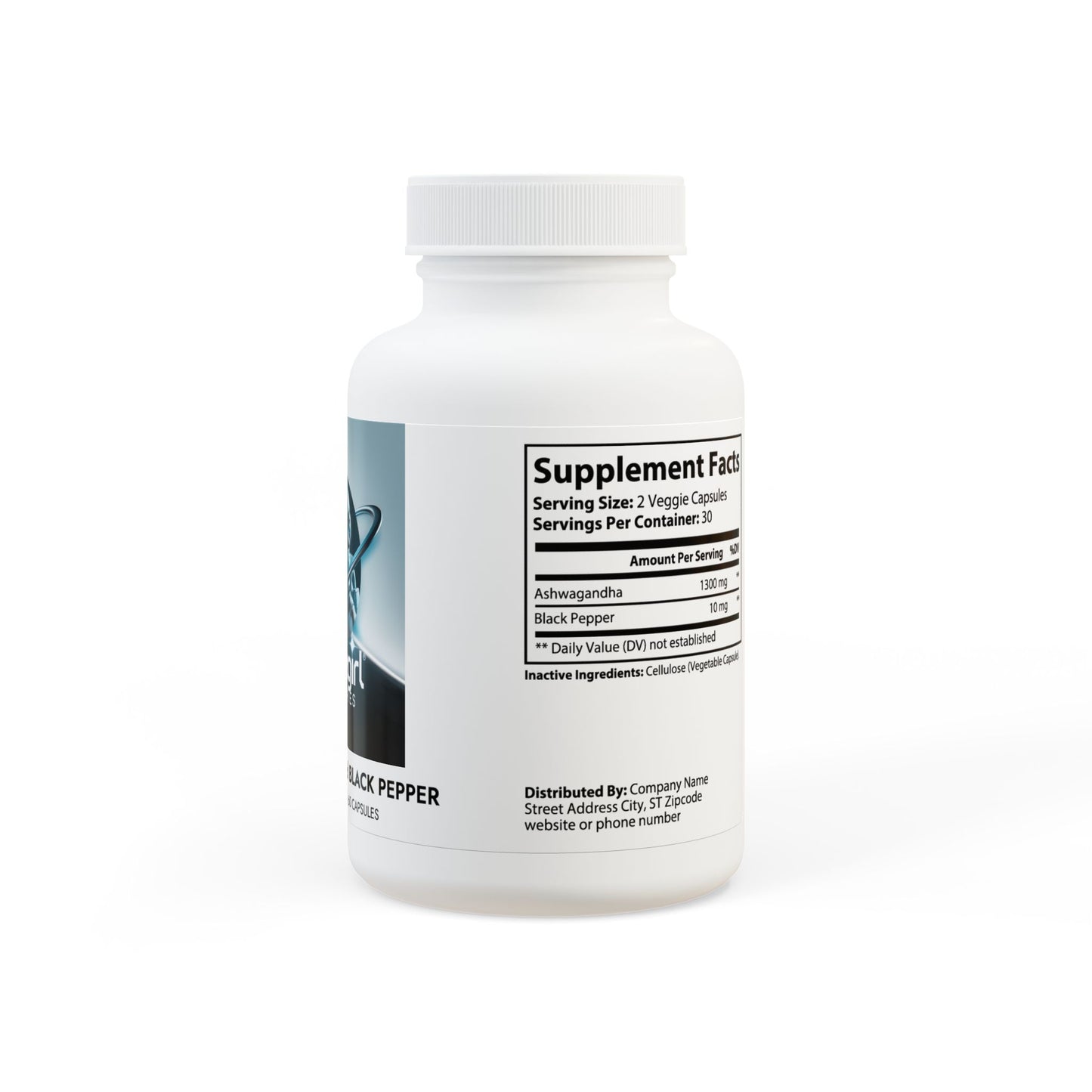 Ashwagandha and Black Pepper Supplement (60 capsules)