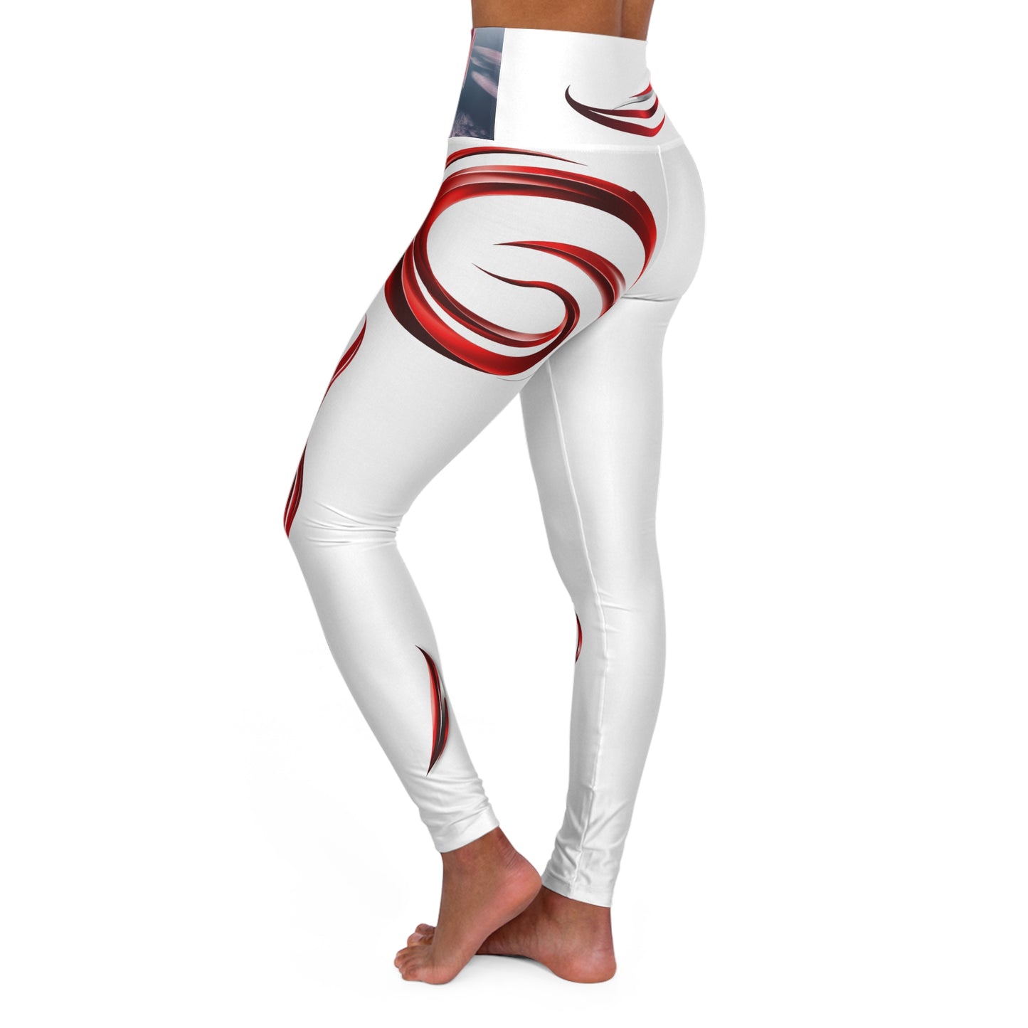 Foreign Environments High Waisted Yoga Leggings,