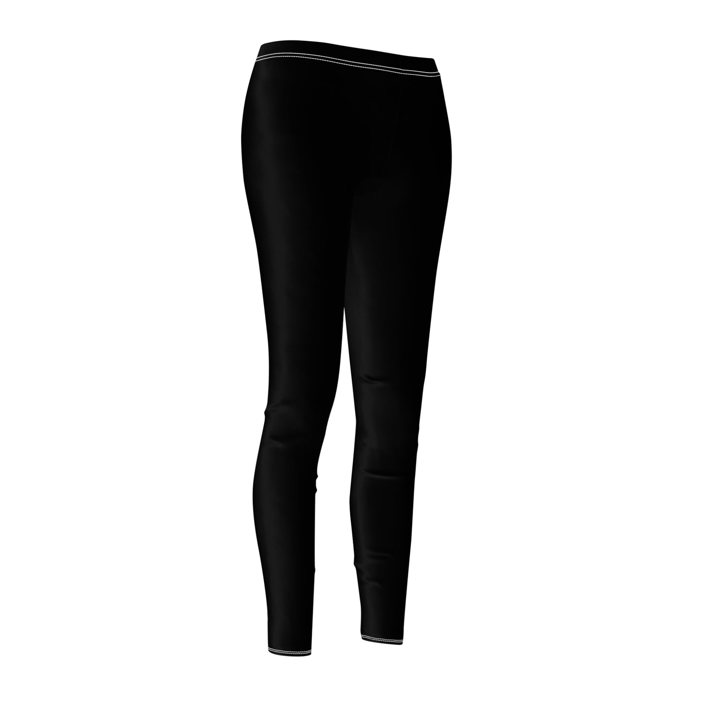 Everyday Black Womens Casual Leggings- Stylish Activewear, Fitness Leggings, Everyday Comfort Pants, Yoga & Lounge Wear