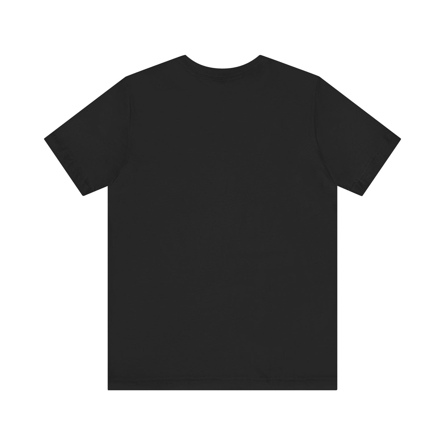 Everyday Black Unisex Jersey Short Sleeve Tee with Custom Design, Comfortable Casual Wear, Gift for Friends, Birthday Party Apparel, Everyday Basics
