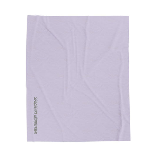 Lavender on Lavender Cozy Velveteen Plush Blanket, Soft Throw for Home, Perfect Gift for Holidays, Comfort Blanket, Ideal for Relaxation and Snuggling