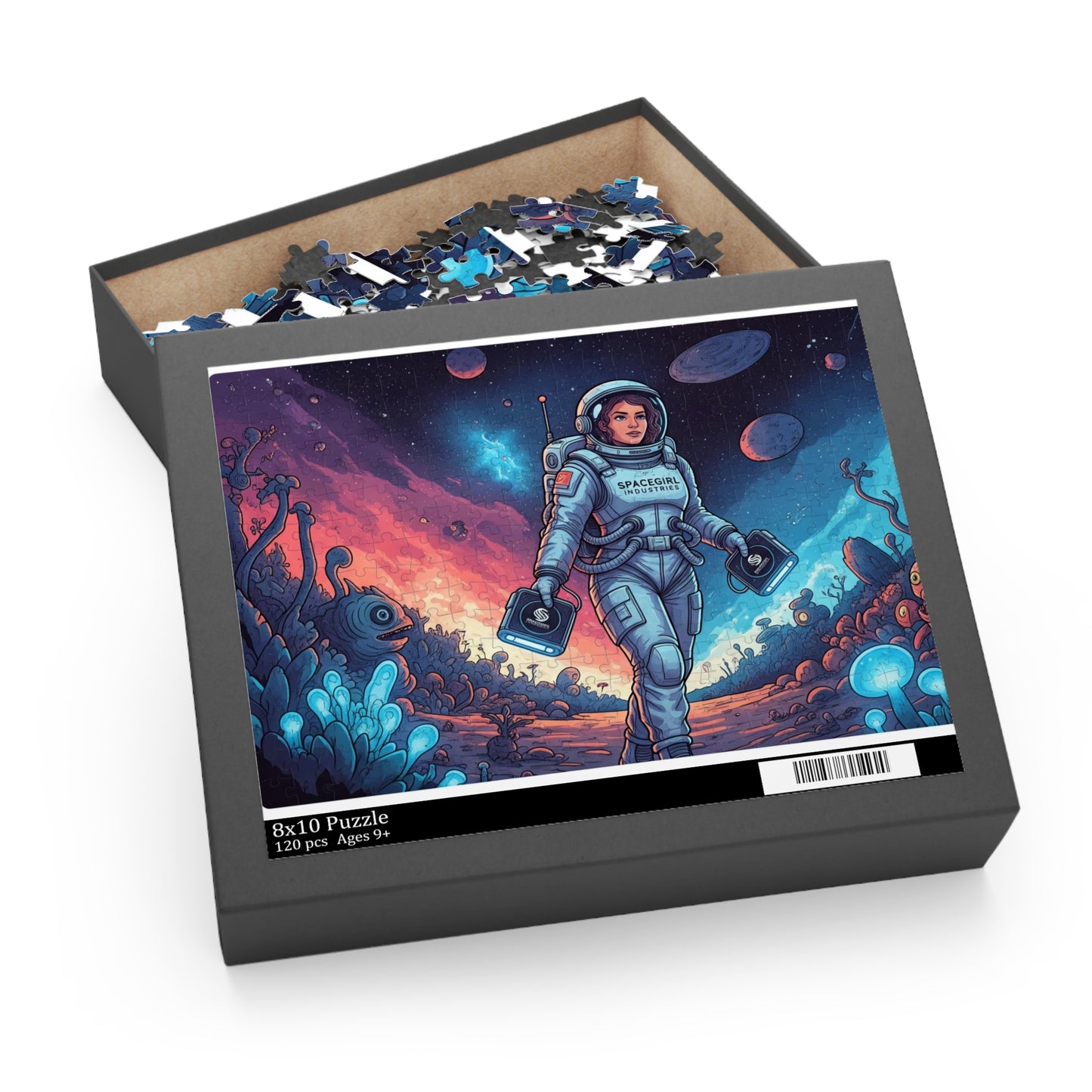 Cosmic Adventure Puzzle - 120, 252, 500-Piece | Outer Space Decor, Gift for Astronaut Lovers, Family Game Night, Educational Fun, Kids Toys