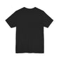 Everyday Black Unisex Jersey Short Sleeve Tee with Custom Design, Comfortable Casual Wear, Gift for Friends, Birthday Party Apparel, Everyday Basics
