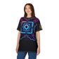 Futuristic Neon Graphic Tee for Gamers, Unisex AOP Shirt, Cyberpunk Style Apparel, Unique Gift for Tech Enthusiasts, Streetwear Must-Have