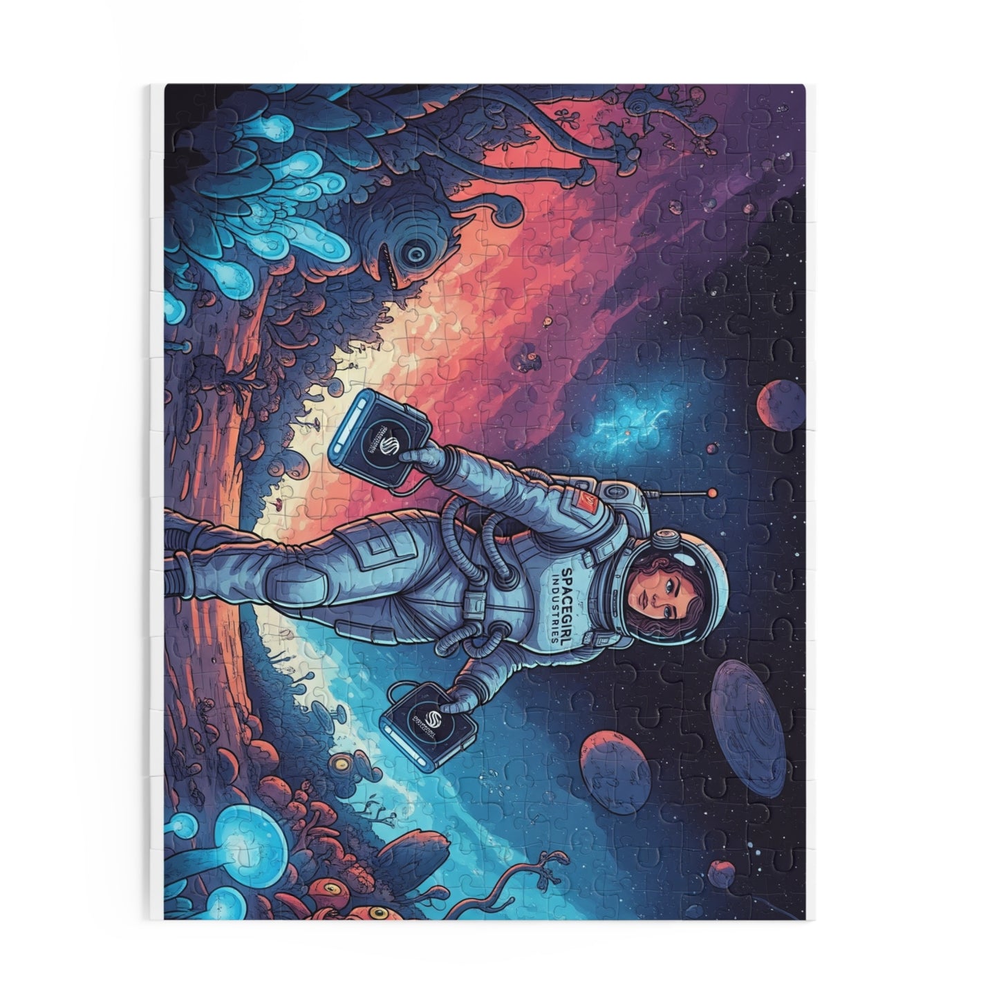 Cosmic Adventure Puzzle - 120, 252, 500-Piece | Outer Space Decor, Gift for Astronaut Lovers, Family Game Night, Educational Fun, Kids Toys