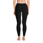 Everyday Black Stretchy Leggings - AOP, Comfortable Yoga Pants, Athleisure Wear, Workout Leggings, Casual Fashion Bottoms