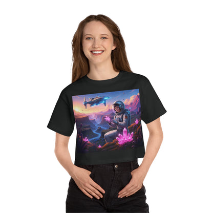 Cosmic Spacegirl Cropped T-Shirt