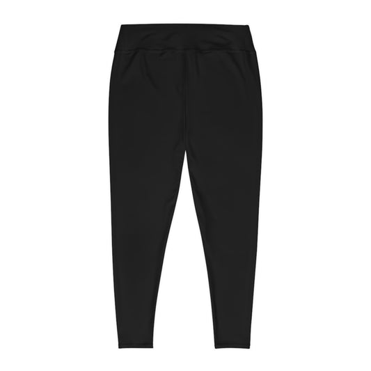 Everyday Black Plus Size Leggings, Comfort-fit Activewear  - Trendy Yoga Pants, Everyday Leggings, Plus Size Athleisure Wear
