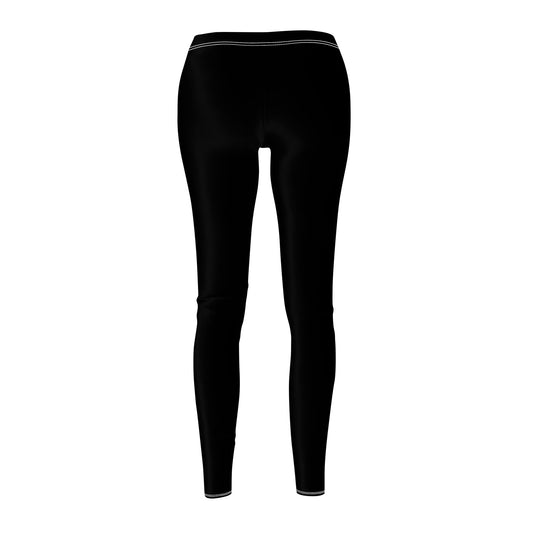 Everyday Black Womens Casual Leggings- Stylish Activewear, Fitness Leggings, Everyday Comfort Pants, Yoga & Lounge Wear