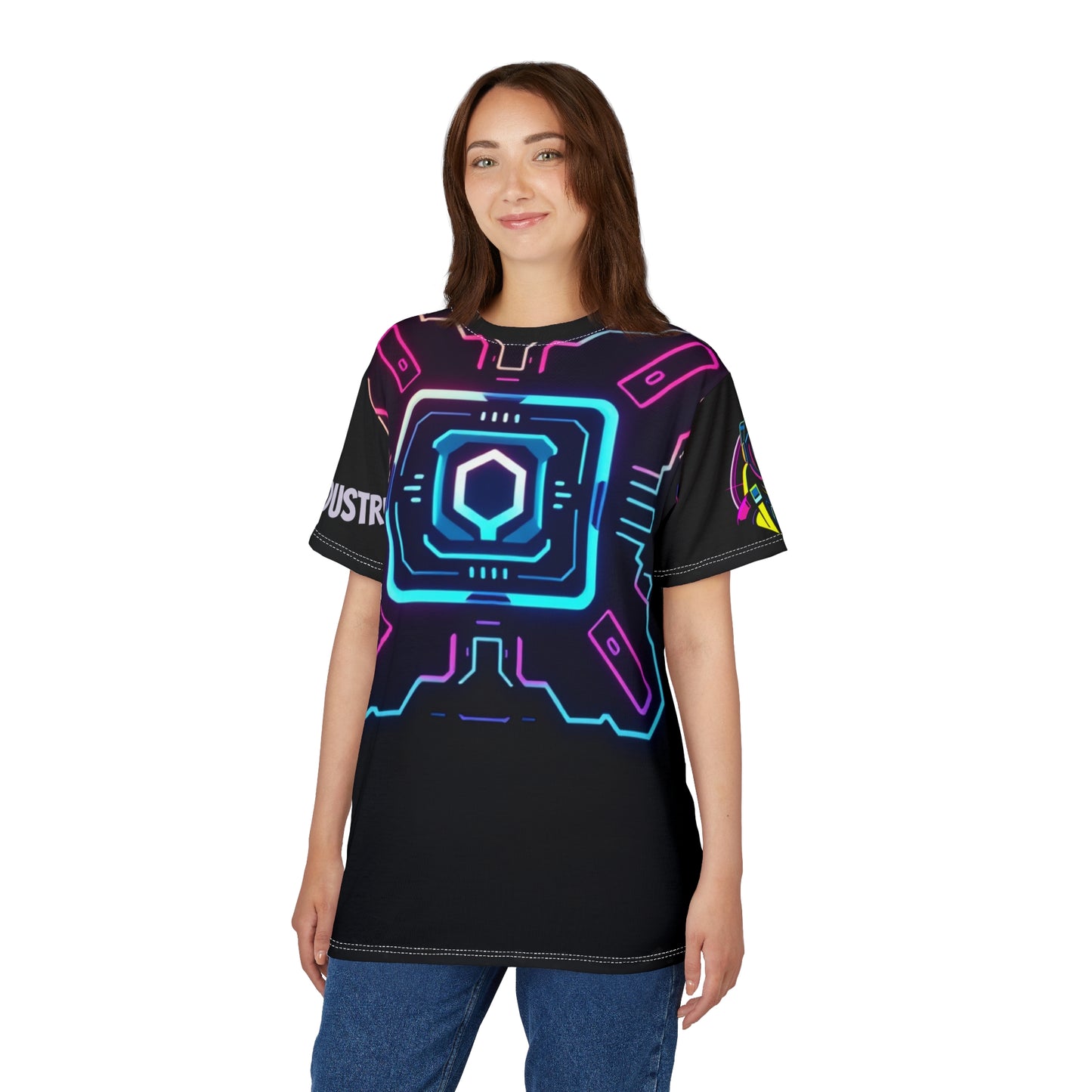 Vibrant Graphic Tee for Bold Expressive Wear, Unisex Tee, AOP T-Shirt, Festival Clothing, Streetwear, Unique Gift Idea
