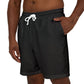 Everyday Black Versatile Unisex Swim Shorts- Sporty Beachwear, Poolside Essential, Summer Vacation Shorts, Casual Swimwear
