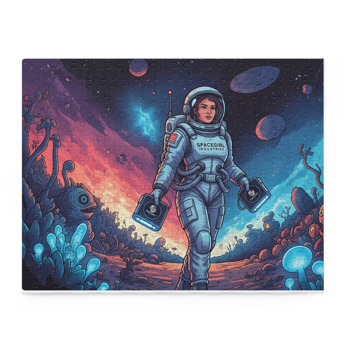 Cosmic Adventure Puzzle - 120, 252, 500-Piece | Outer Space Decor, Gift for Astronaut Lovers, Family Game Night, Educational Fun, Kids Toys