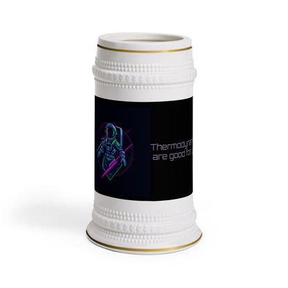 Retro Space Girl Beer Stein Mug, Unique Drinkware, Sci-Fi Gifts, Novelty Barware, Space Theme Collectible, Cosmos Decor