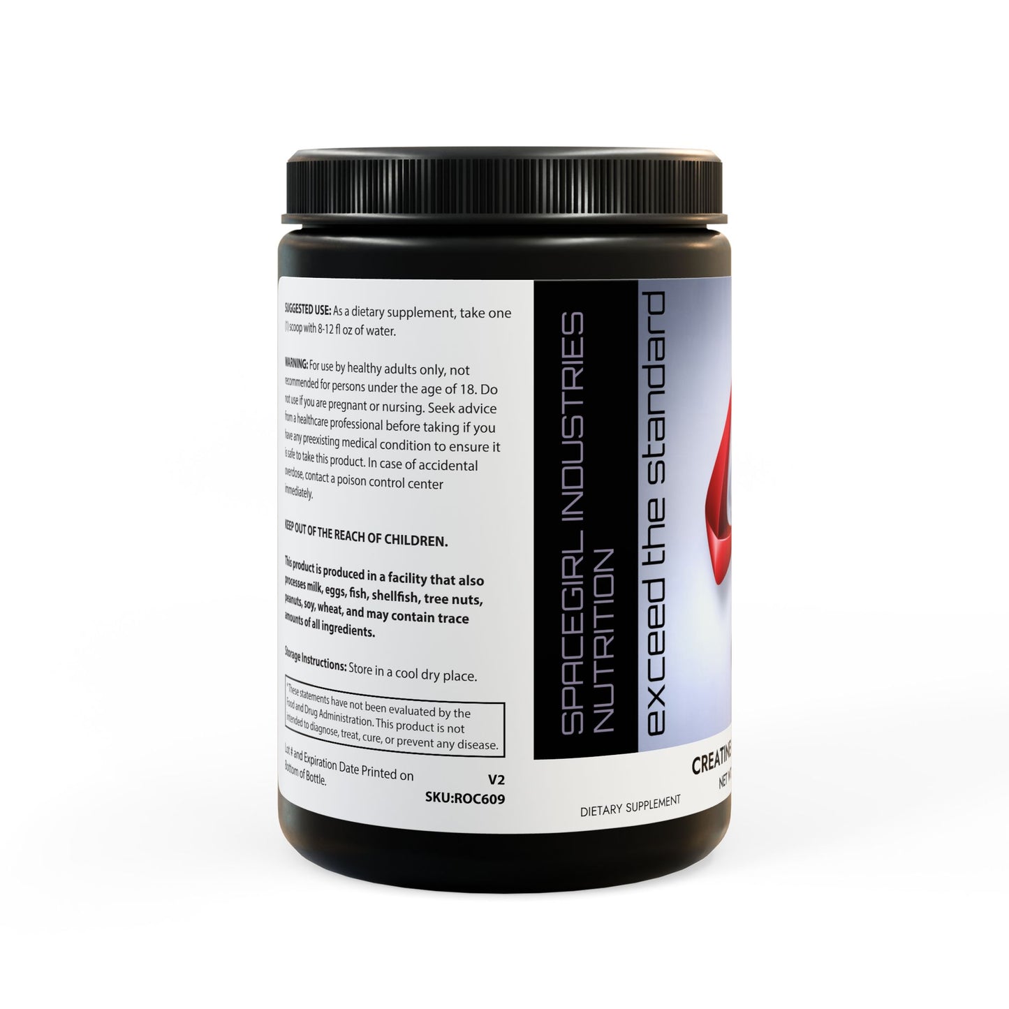 Creatine Monohydrate Supplement (300g, 10.58oz)