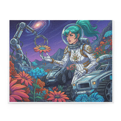Cosmic Flower Puzzle - 120 to 500-Piece, Space Art