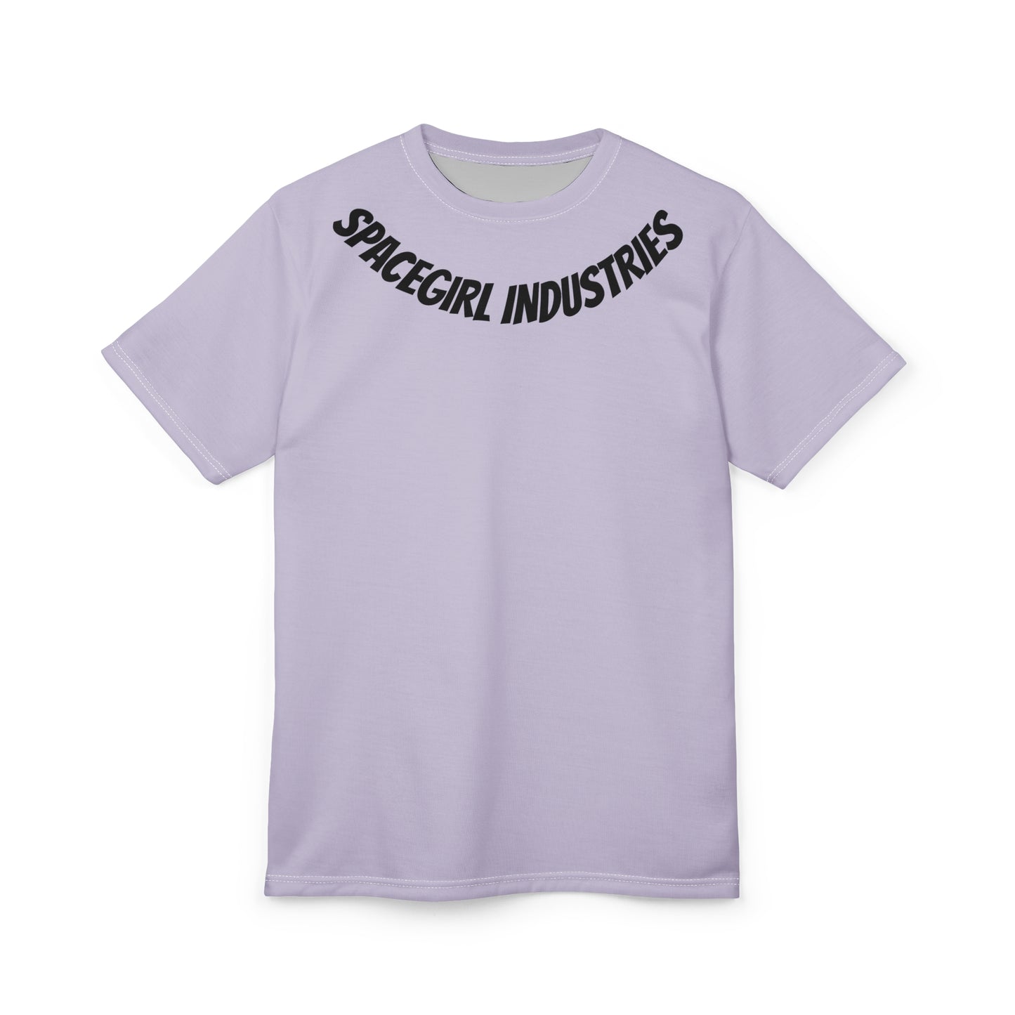 Spacegirl Industries Unisex Tee, Trendy Graphic T-Shirt, Casual Streetwear, Gift for Space Lovers, AOP Tee for Unique Style