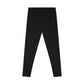 Everyday Black Stretchy Leggings - AOP, Comfortable Yoga Pants, Athleisure Wear, Workout Leggings, Casual Fashion Bottoms