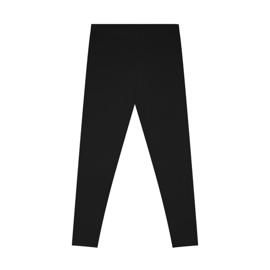 Everyday Black Stretchy Leggings - AOP, Comfortable Yoga Pants, Athleisure Wear, Workout Leggings, Casual Fashion Bottoms