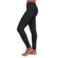 Everyday Black - Women's Casual Leggings, Comfortable Athleisure Bottoms, Fitness Leggings, Daily Wear, Perfect for Yoga and Lounge