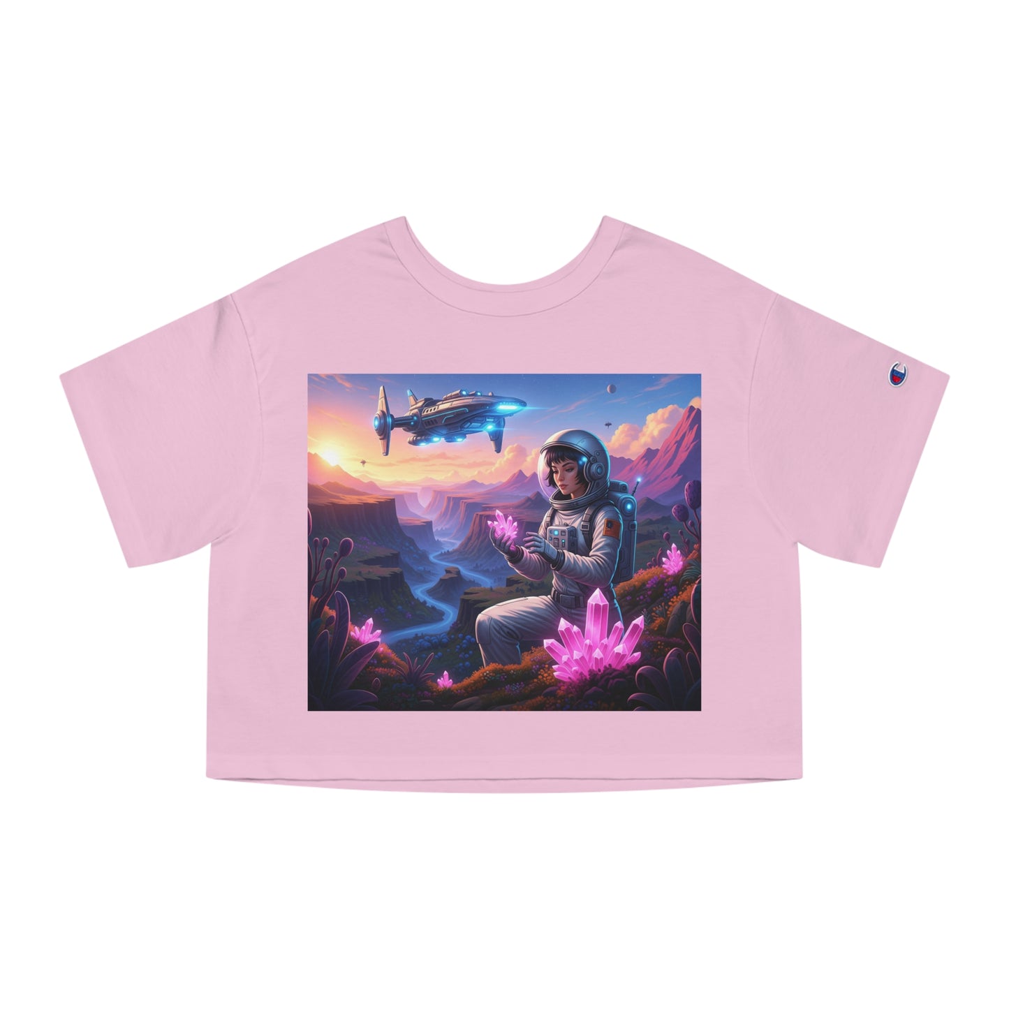 Cosmic Spacegirl Cropped T-Shirt