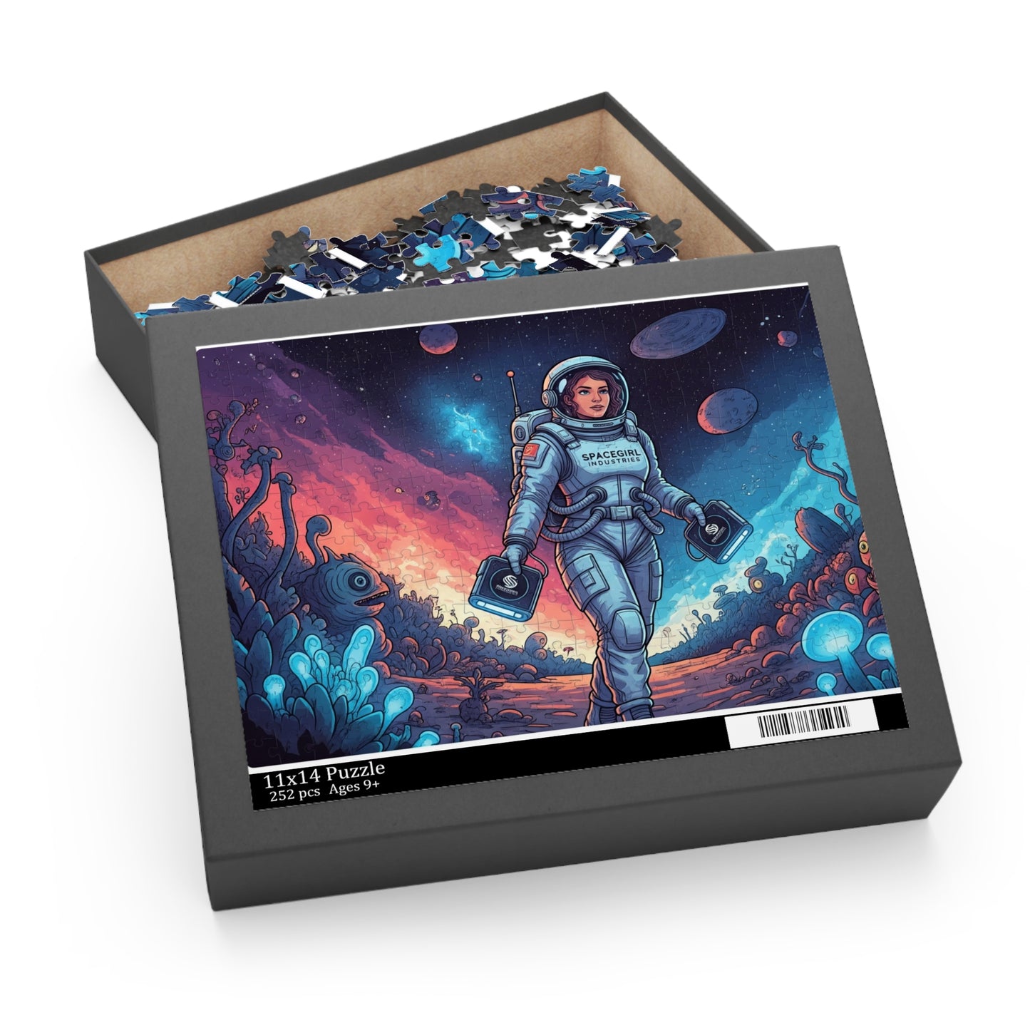 Cosmic Adventure Puzzle - 120, 252, 500-Piece | Outer Space Decor, Gift for Astronaut Lovers, Family Game Night, Educational Fun, Kids Toys