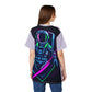 Spacegirl Industries Unisex Tee, Trendy Graphic T-Shirt, Casual Streetwear, Gift for Space Lovers, AOP Tee for Unique Style